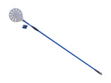 Pizza Paddle Round Perforated Blue Aluminium Plain 20cm Head 150cm Handle