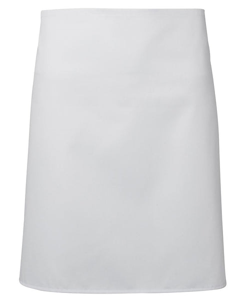 white apron half waist 1/2 no pocket 