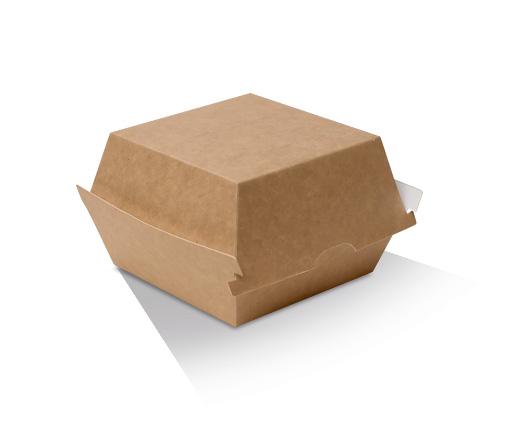 Burger box brown kraft milkboard 