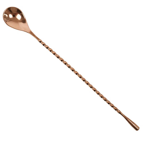 Copper mixing spoon teardrop 12″ / 275mm
