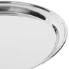 Round Stainless Steel 18/8 Rolled Edge Service Tray 30cm/12" TRA030