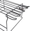 Black Glass Basket Wine Champagne Breakstop Hanging Rack 17172 Upside Down Racks