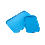 blue food healthcare serving trays