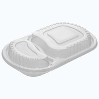 PP Raised Lid for Oval Compartment Meal Trays