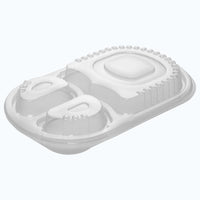 PP Raised Lid for Oval Compartment Meal Trays oval