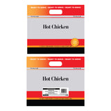 LAMINATED HOT CHICKEN BAGS WITH HANDLE  READY TO GO (BOX 500 Bags) LAMHC