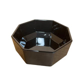 Octagonal Display Bowl Black San 176mm x 52mm MTA M4-2