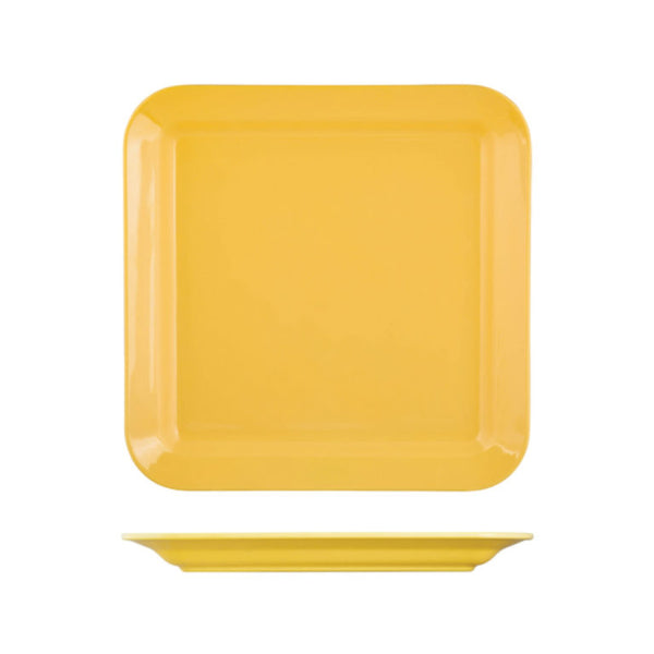Small Square Platters Melamine 340x340mm –Yellow MTP4310-YEL