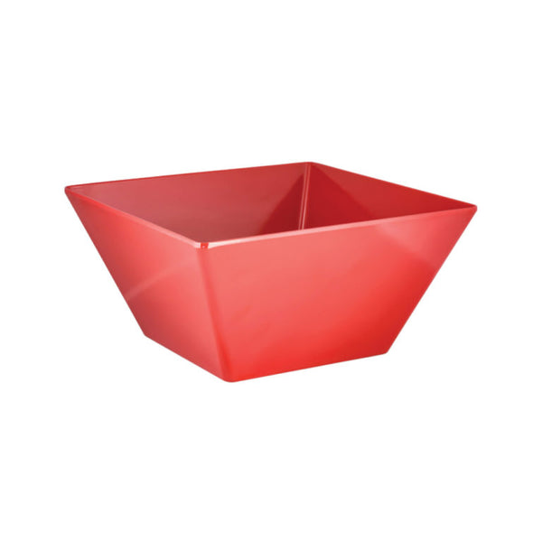Red Extra Large Deep Square Bowls  300x300x155mm 