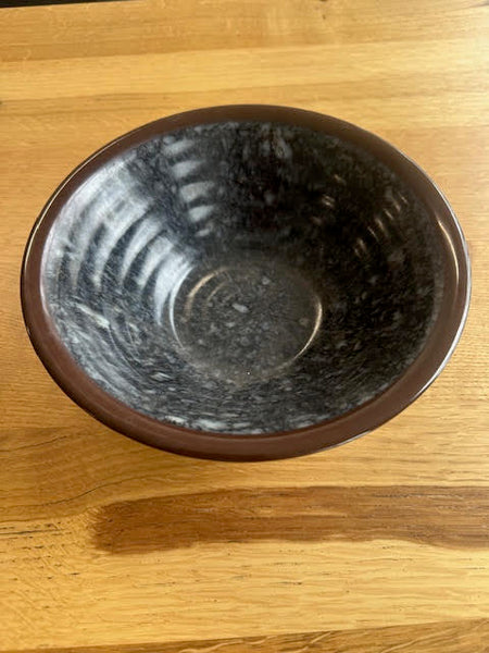 Melamine Noodle Soup, Rice and Salad Bowl Brown & Grey 20cm SS002