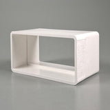 Icon Plastic White PVC Square Socket Coupling D/End Downpipe