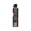 A black aerosol spray can with a red and white label, shown against a plain white background.