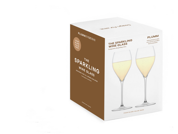 Plumm Everyday The Sparkling Glass 210ml Set of 4 PLUP1130S4 Gift Box