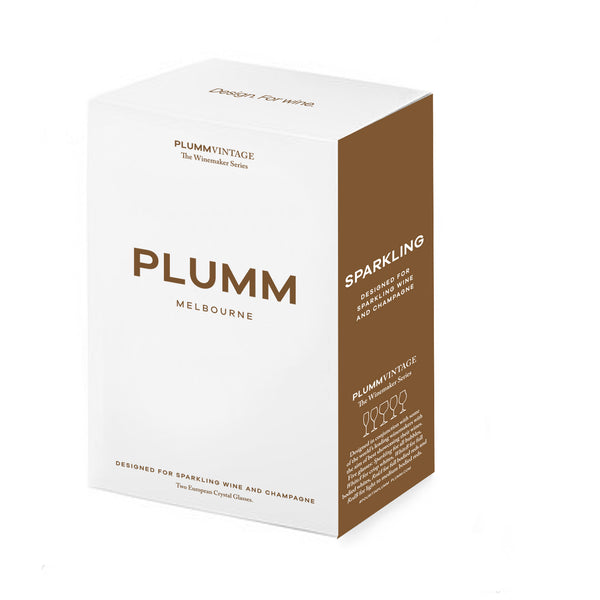 Plumm Vintage Sparkling 255ml Set of 2 Glasses PLUV4430S2 Gift Box