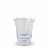 Flat Lid 92mm Fits 15oz RPET Weights and Measures RPET Clear Cup