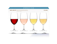 Plumm Outdoors RED or WHITE 463ml Set of 4 Polycarbonate Glasses PLUO6660RW Gift Box