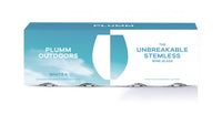 Plumm Outdoors WHITE+ 398ml Set of 4 Polycarbonate Glasses PLUOTPG5520 Gift Box