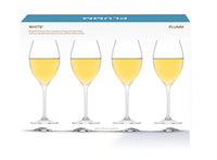 Plumm Outdoors WHITE A 372ml Set of 4 Polycarbonate Glasses PLUO6620A Gift Box