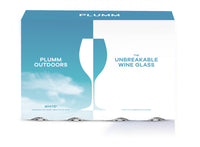 Plumm Outdoors WHITE A 372ml Set of 4 Polycarbonate Glasses PLUO6620A Gift Box