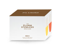 Plumm Stemless RED+ 610ml Set of 4 Glasses Gift Box PLUTPG5510-4