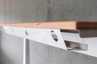 Under Desk Cable Management System With Flexible Cable Conduit White 1100x135x75mm
