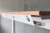 Under Desk Cable Management System With Flexible Cable Conduit White 1100x135x75mm