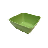 Green square display bowl polypropylene