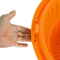 Salad Spinner 9.5 Litre Commercial With Handle Orange