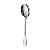 Silver table spoon on a white background