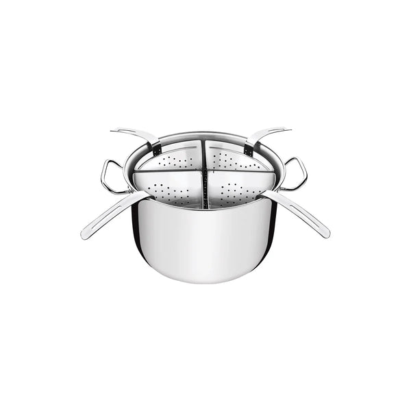 Professional Stock Pot with 4 x Pasta Inserts Stainless Steel 300x201mm / 13.5L