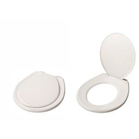 Toilet Seat White Ezifix Oval Height  35mm x Width 380mm x Length 470mm