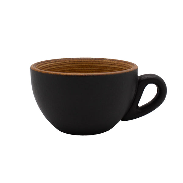Wood Grain Bowl Cappuccino Cup 200ml set of 6