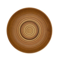 Set of 6 Wood Grain Bowl Cappuccino Saucer incafe