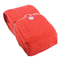 Top Bar Runner Towel  Red Continuous 35 Meter Cotton Terry Towelling