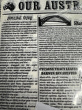 Newsprint Greaseproof Wrapping Paper 190 x 310mm 74202 Australia Design