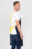 Archie Denim with Lemon Yellow Straps Bib Apron AC-ARCHIE05-05