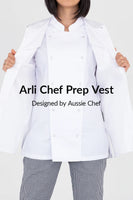 Arli Prep Cotton Vest White Various Sizes Available