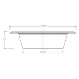 Biopak 470ml / 16oz White Plant Fibre BioBowl B-BL-16 x 1,000 Bowls