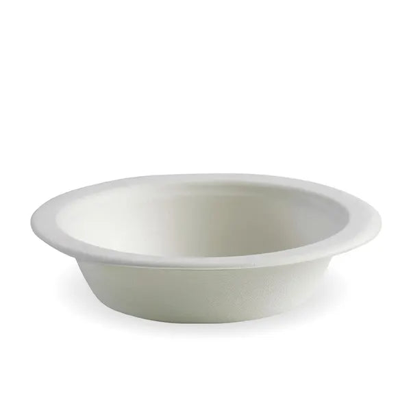 Biopak 470ml / 16oz White Plant Fibre BioBowl B-BL-16 x 1,000 Bowls