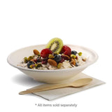 Biopak 800ml / 24oz White Plant Fibre BioBowl B-BL-24 x 400 Bowl