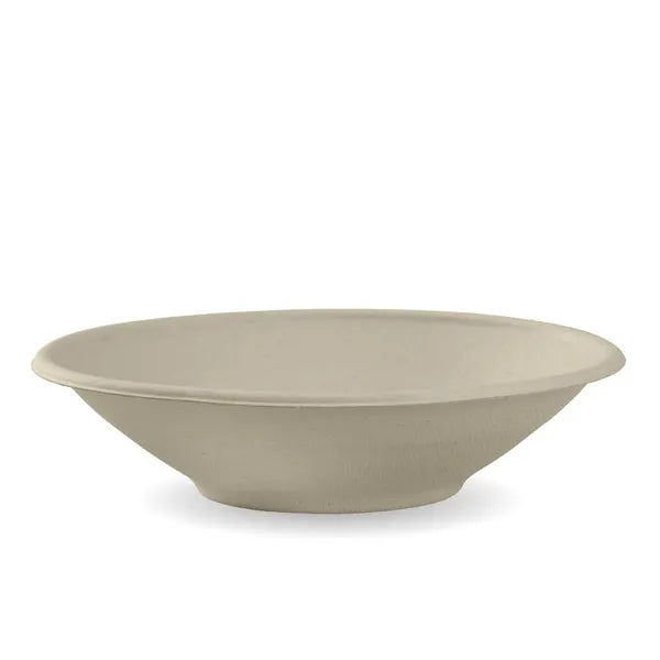 Biopak 800ml / 24oz Natural Plant Fibre BioBowl B-BL-24-N x 400 Bowl