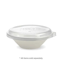 Biopak 1,180ml / 40oz White Plant Fibre BioBowl B-BL-40 x 400 Bowls