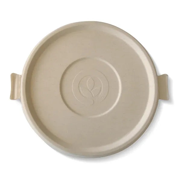 Biopak 800-1,420ml / 24-48oz Natural Plant Fibre BioBowl Lid B-BLL-N x 400 Lids
