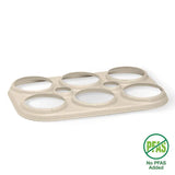 Biopak 6-Pack Plant Fibre Beer Ring Holder B-BRH-6B Box 500 Fibre Rings