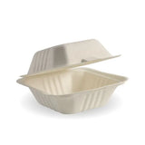 Biopak 15x15x8cm Natural Plant Fibre Clamshell B-HL-66-N x 500 Clamshell