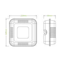 Biopak 23x23x8cm / 9x9x3in Natural Plant Fibre Clamshell B-HL-91-N x 200 Clamshell