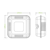 Biopak 23x23x8cm / 9x9x3in Natural Plant Fibre Clamshell B-HL-91-N x 200 Clamshell