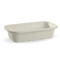 Biopak 1,000ml White Plant Fibre Takeaway Base B-LB-1000-W x 500 Takeaway Containers