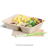 Biopak 2-Compartment Natural Plant Fibre Takeaway Base B-LB-2C-N x 500 Takeaways