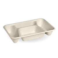 Biopak 4-Compartment Natural Plant Fibre Takeaway Base B-LB-4C-N x 300 Takeaways